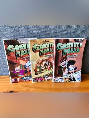 Lot 3 GRAVITY FALLS Disney Network TV Cartoon Cinestory Comic Book Vol 1 2 & 3
